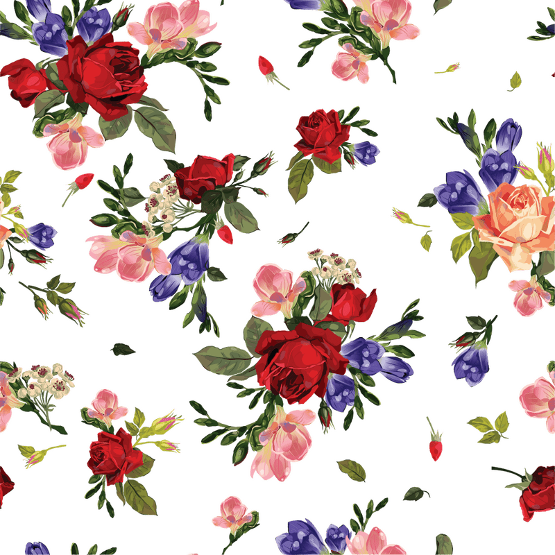 Vibrant Garden of Flower Blossoms PNG