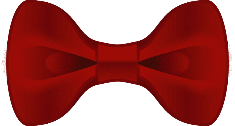Elegant Red Bow Tie Design PNG