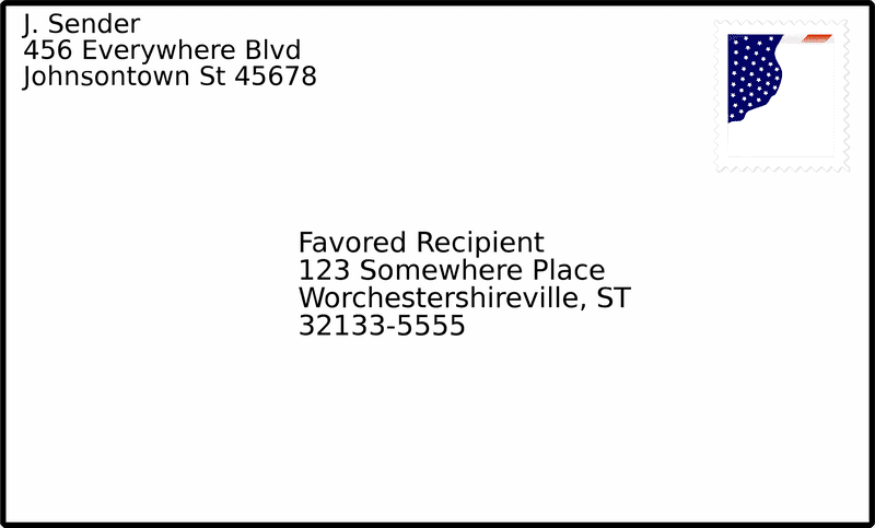 Envelope Mail Delivery Example in Action PNG