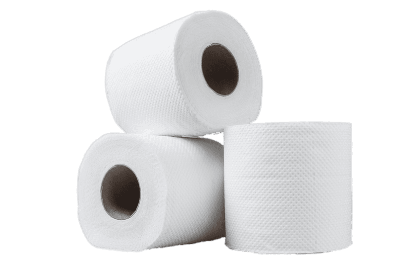 Three Rolls of Soft White Paper Sheet PNG