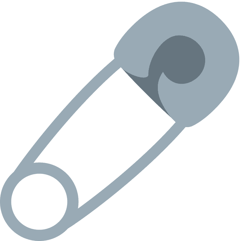 Creative Safety Pin Designs for Everyday Use PNG