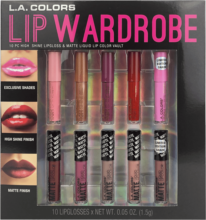 L A Colors Ultimate Lip Wardrobe Collection PNG
