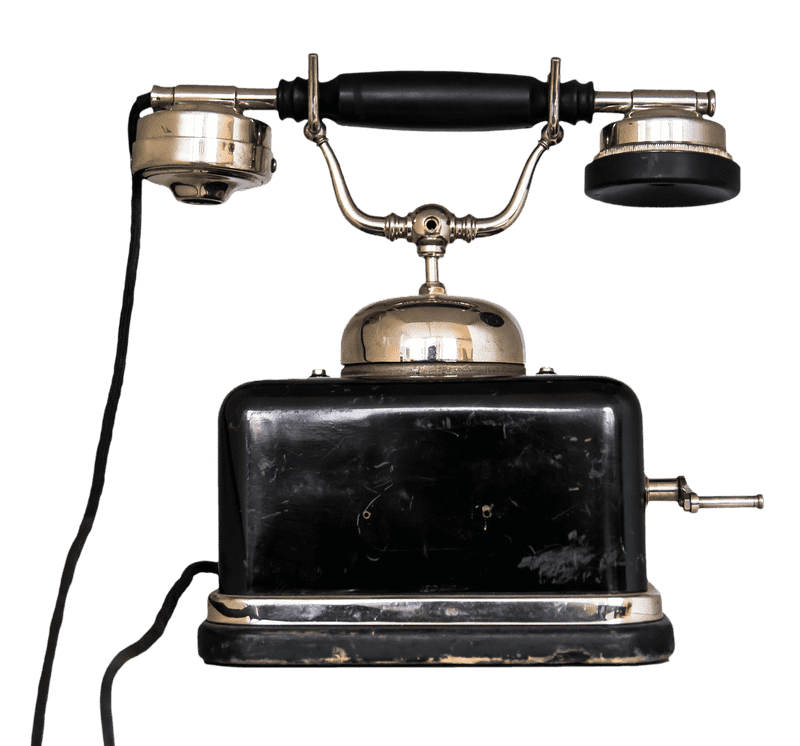 Vintage Bathroom Telephone Decor PNG