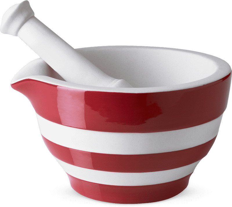 Striped Mortar and Pestle for Culinary Creations PNG