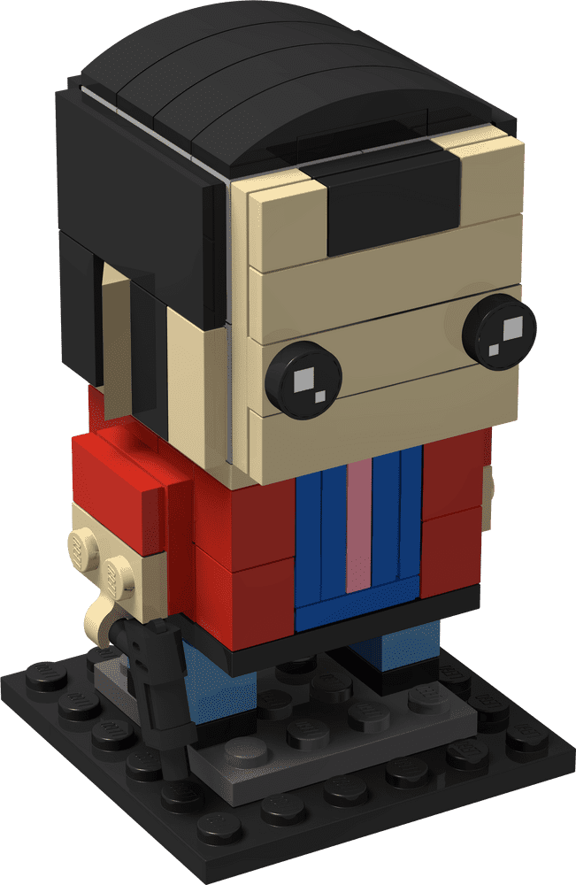 Lego Character with a Stylish Twist PNG