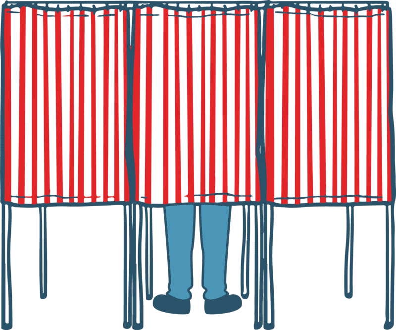 Privacy in the Voting Booth Election Ballot Experience PNG