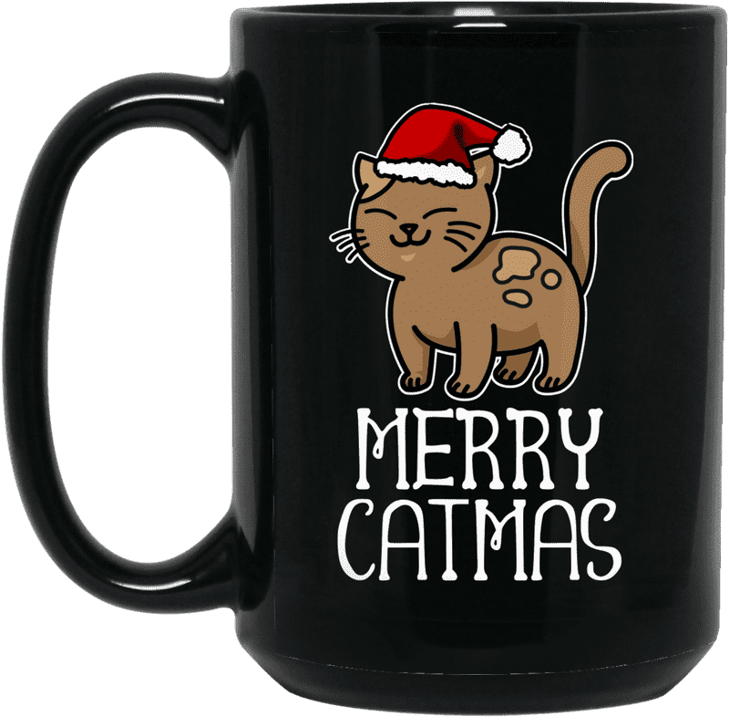 Festive Gelato Cup for Cat Lovers PNG