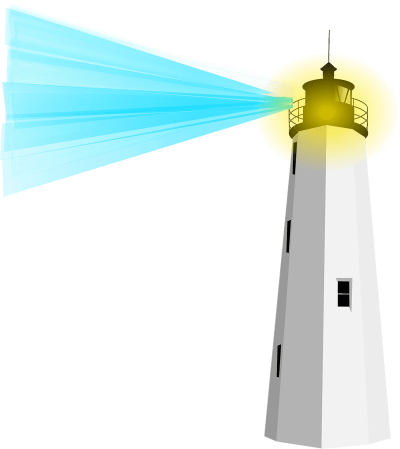 Lighthouse Beacon of Safety and Hope PNG