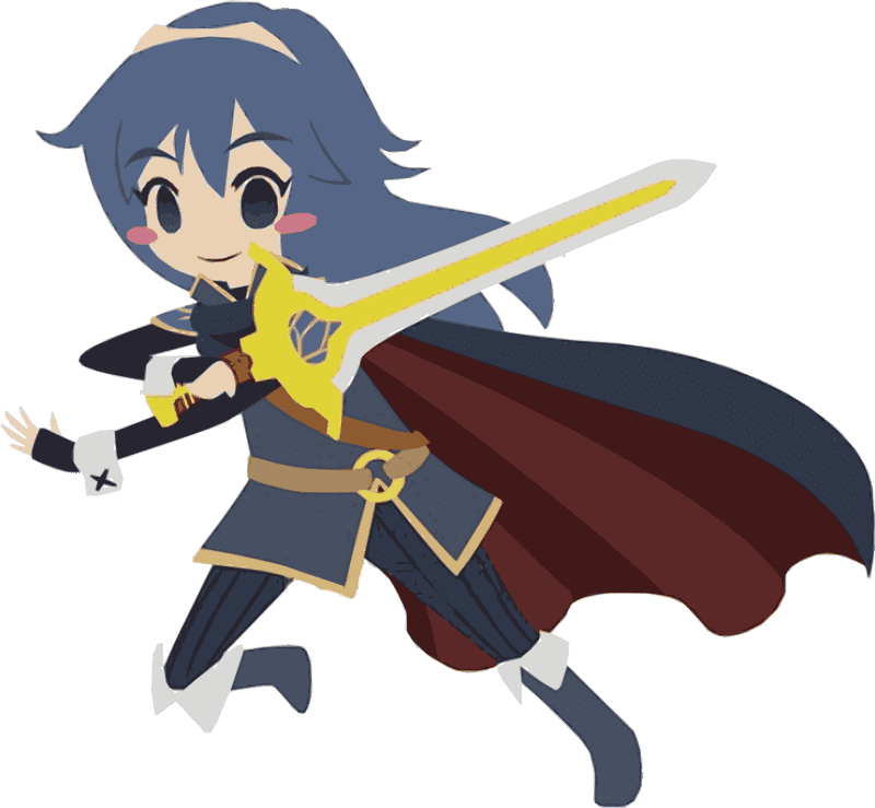 Courageous Superhero with a Golden Sword PNG