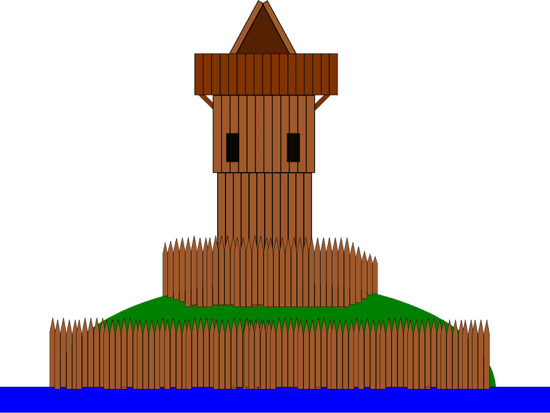 Rustic Cell Tower on a Tranquil Island PNG