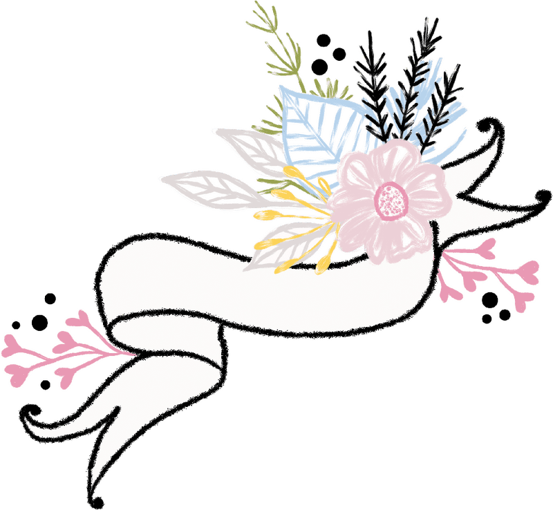 Floral Delight Banner Design PNG