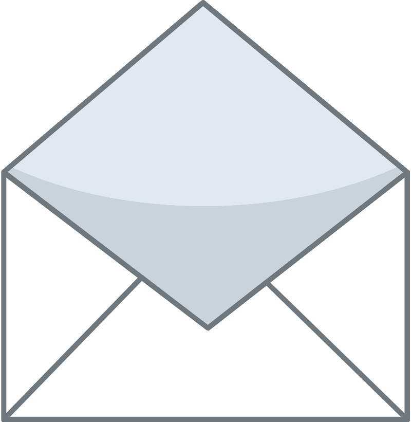 Elegant Envelope Mail Design Concept PNG