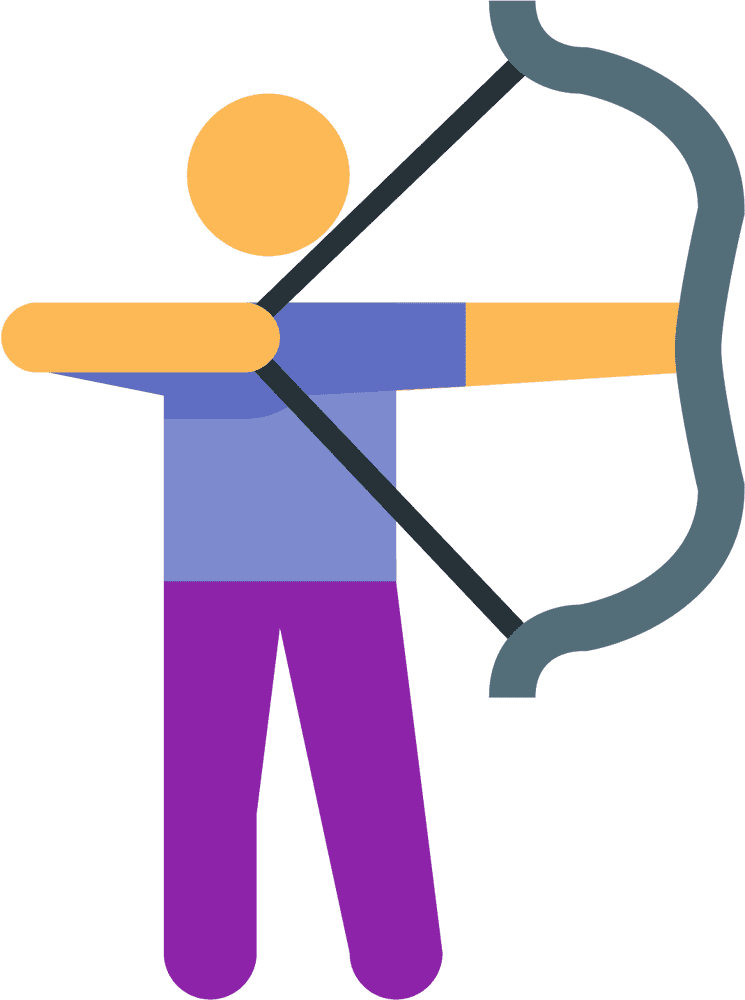 Precision at the Archery Target PNG