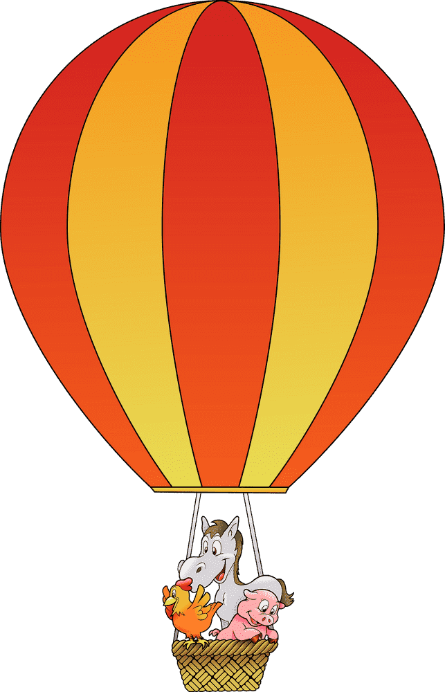 Adventures in a Hot Air Balloon PNG