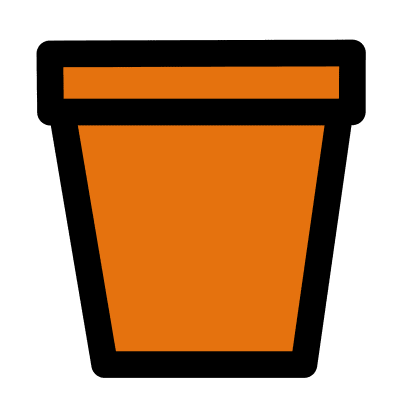 Bright Orange Fondue Pot Delight PNG