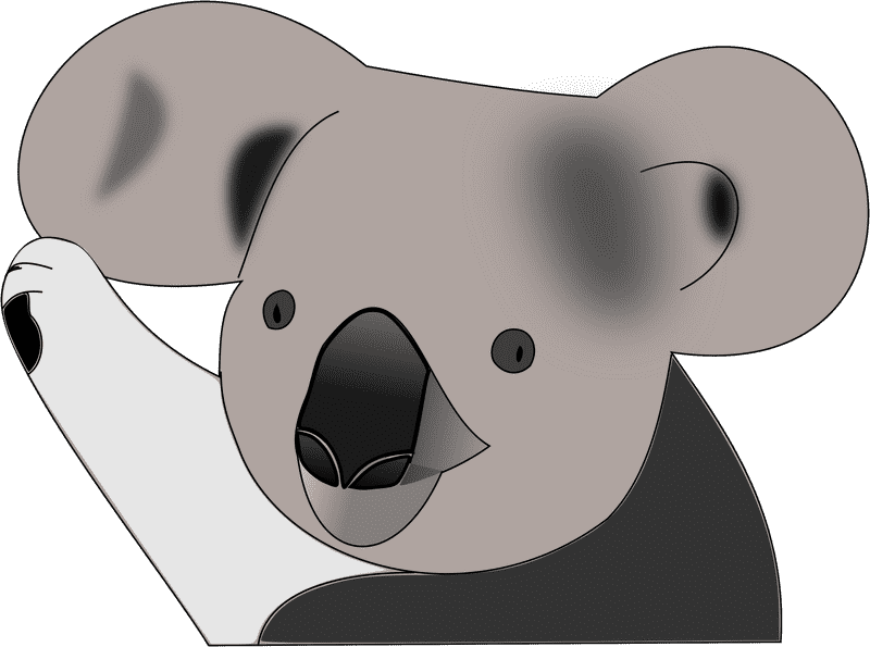 Charming Koala Bear with Playful Spirit PNG