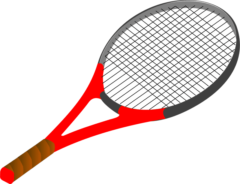 Tennis Racket Striking the Perfect Game PNG