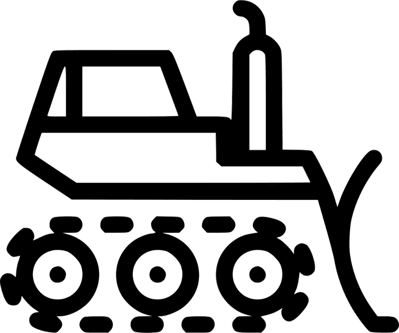 The Mighty Bulldozer Power in Action PNG