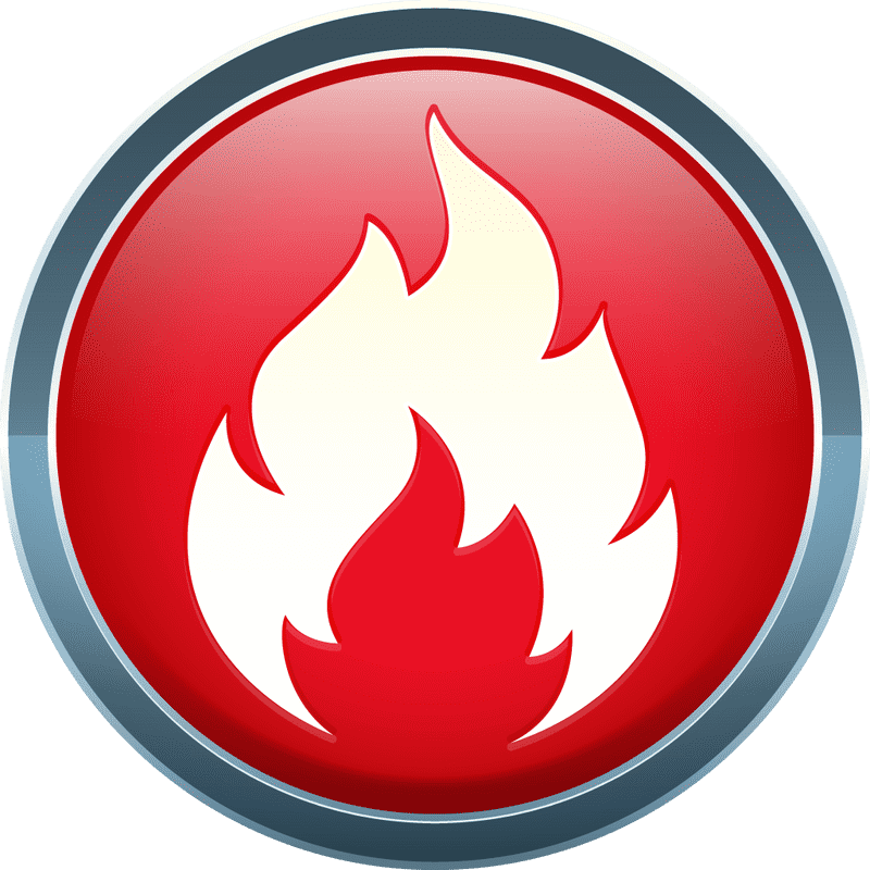 Burning Passion Icon Set PNG
