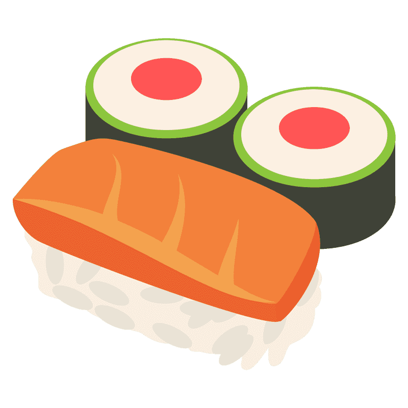 Sushi Delight A Fusion of Fresh Flavors PNG
