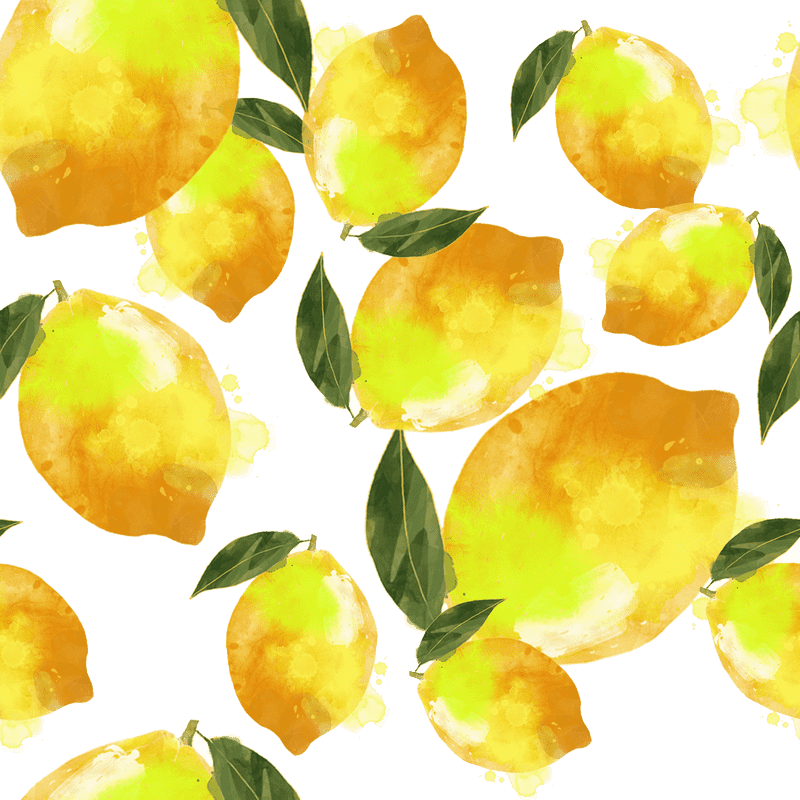 Zesty Lemon Tart Delight Pattern PNG