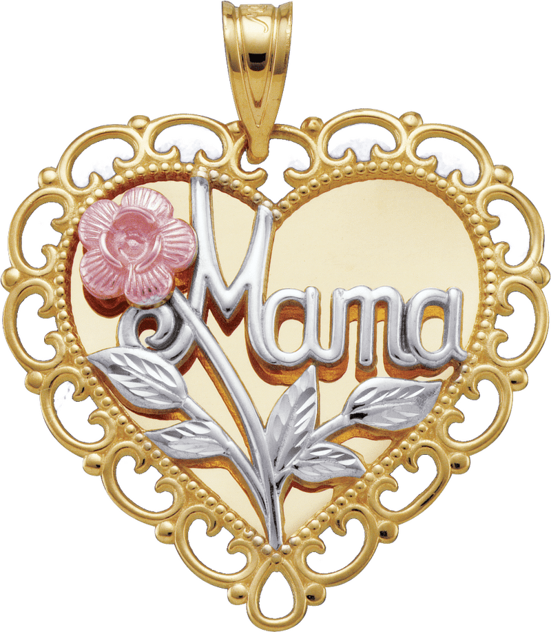 Heartfelt Mama Jewelry with Floral Elegance PNG