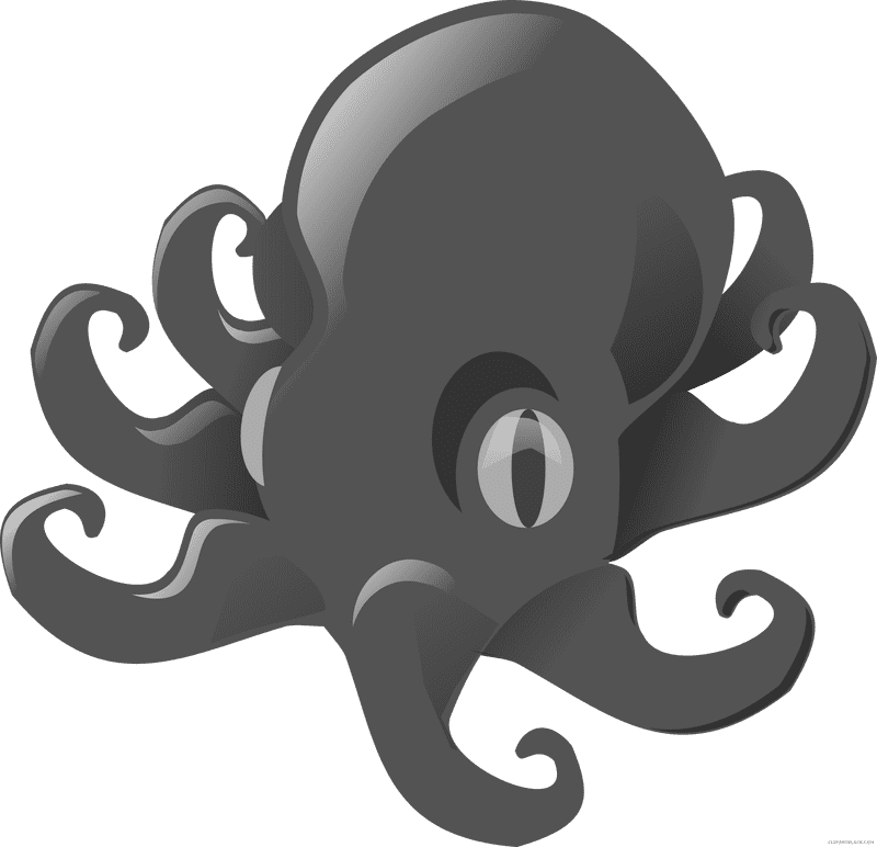 Elegant Dance of Octopus Tentacles PNG