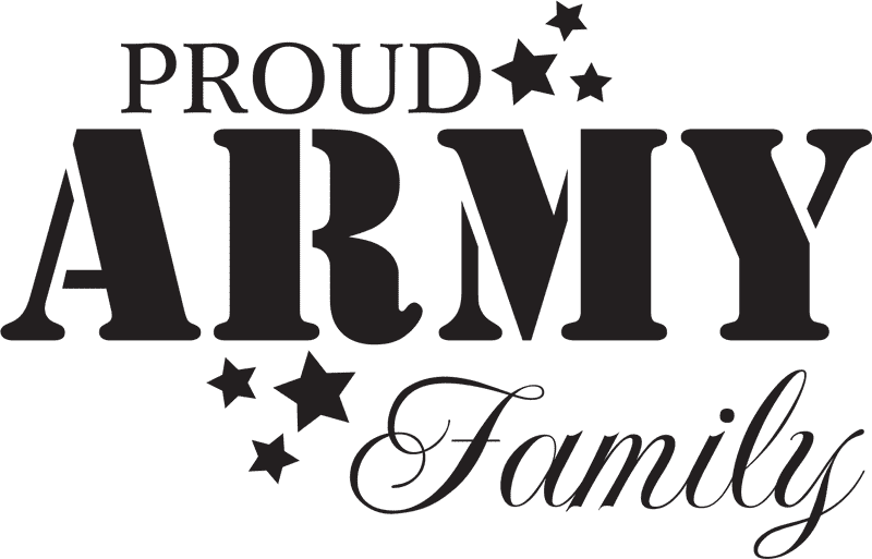 Proud Army Family Loyalty and Strength PNG