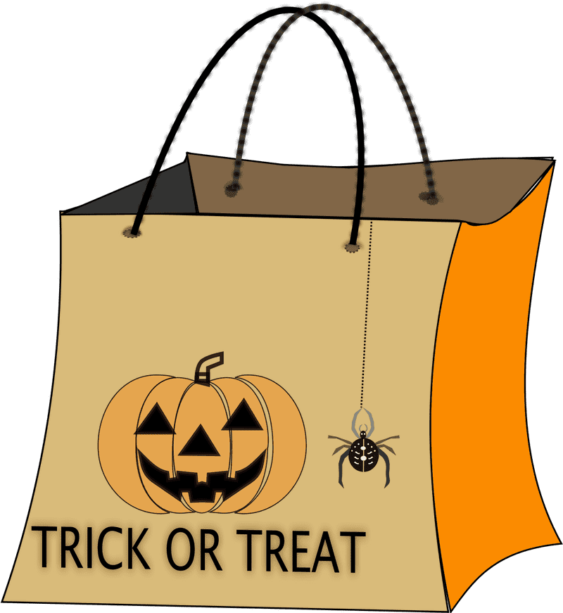 Halloween Trick or Treat Bag PNG