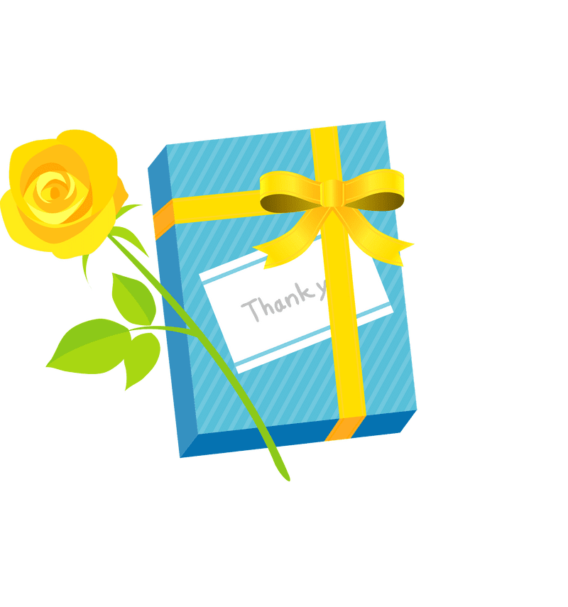 Thank You Gift with a Touch of Sunshine PNG