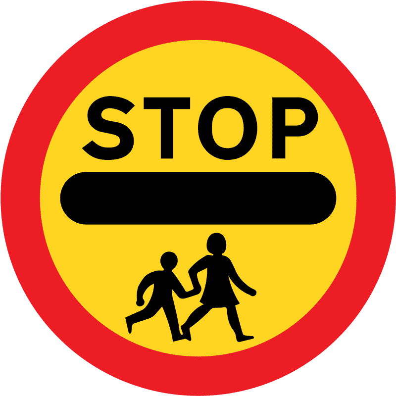 Child Safety Stop Sign PNG
