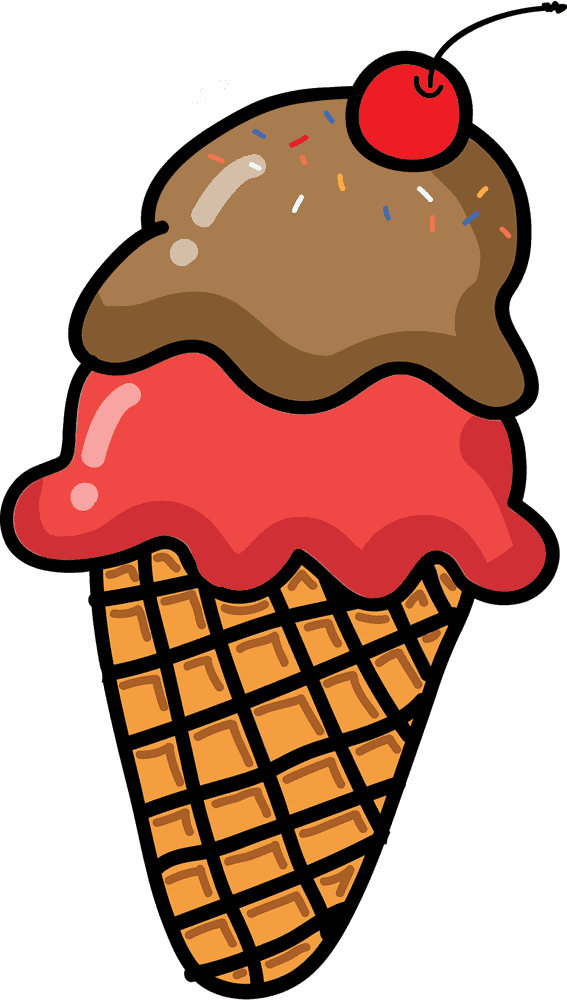 Delicious Dual Flavor Ice Cream Delight PNG