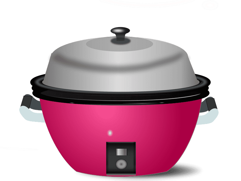 Stylish Pink Rice Cooker for Effortless Meals PNG