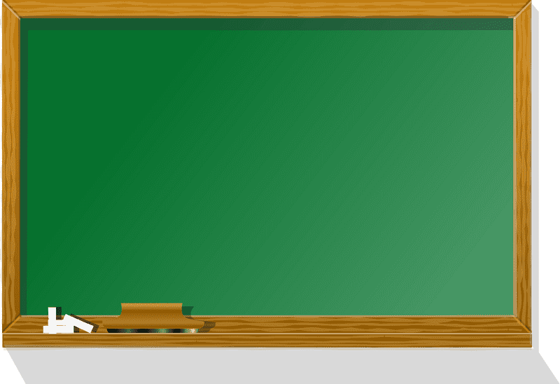 Classic Blackboard for Creative Learning PNG