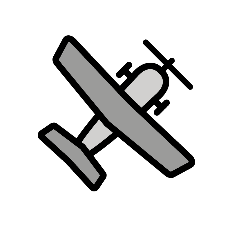 Stylized Airplane Illustration in Flight PNG