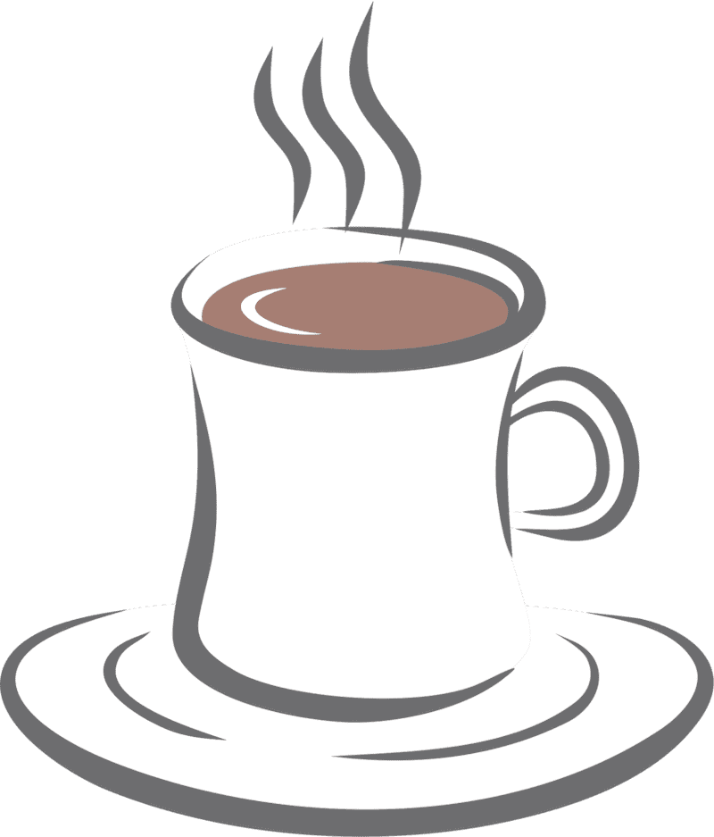 Steaming Hot Coffee Cup Delight PNG