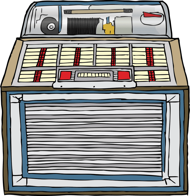 Retro Jukebox Melodies Sounds of the Past PNG