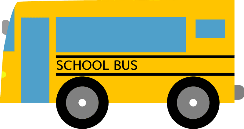Bright and Cheerful School Bus Adventure PNG