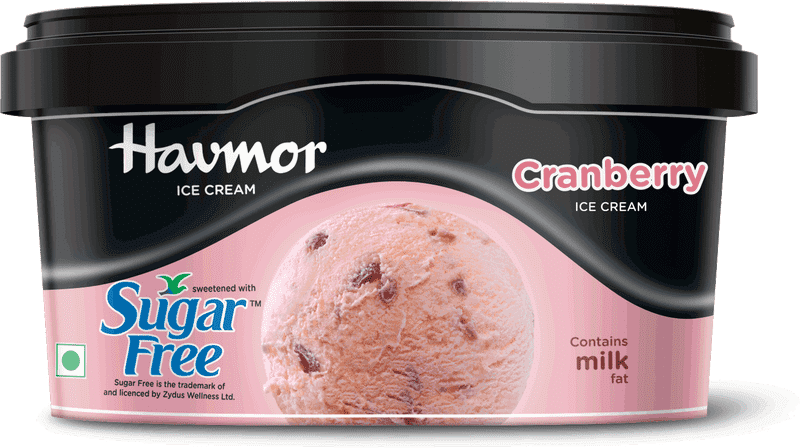 Cranberry Delight Sugar-Free Ice Cream PNG