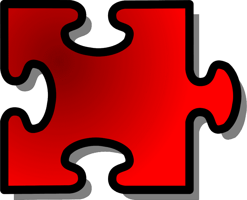 Jigsaw Pieces of Creativity and Connection PNG