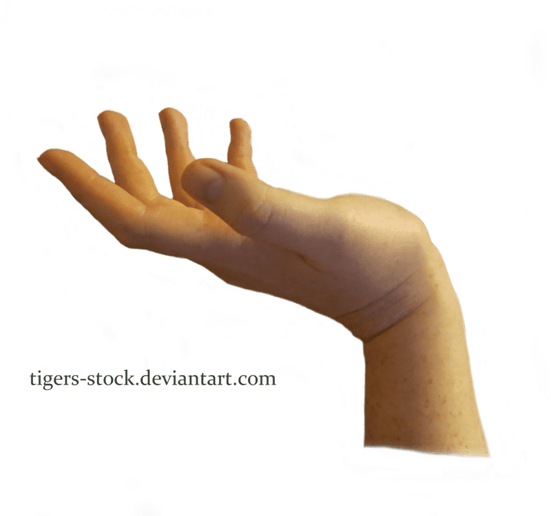 Gesturing Hand in Soft Light PNG