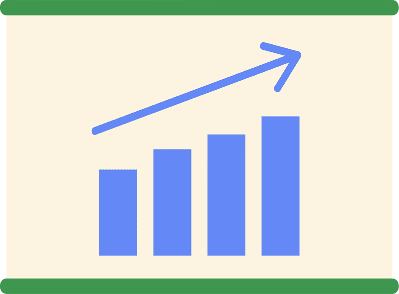 Growth Trend Chart Analysis PNG