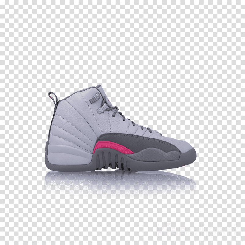 Trendy Gray and Pink Athletic Shoe Design PNG