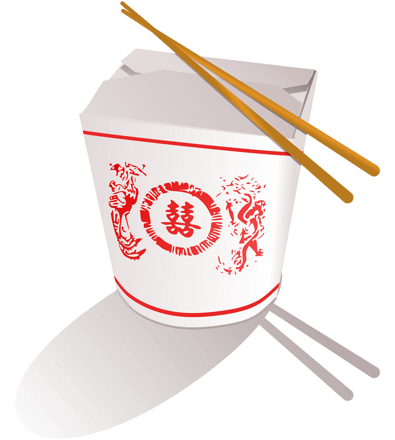 Fast Food Noodle Box Delight PNG