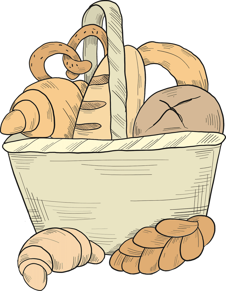 Artisan Bakery Breads and Pastries Delight PNG