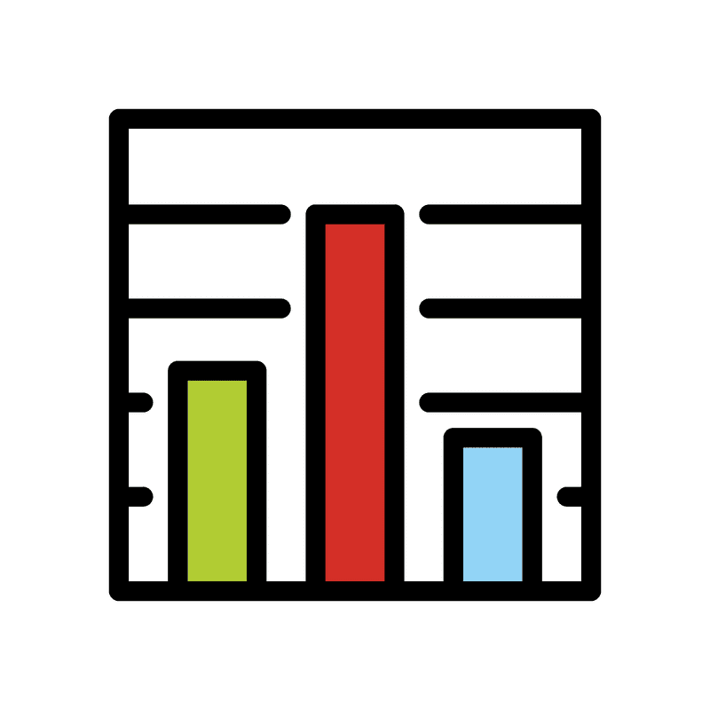 Colorful Data Comparison Chart PNG