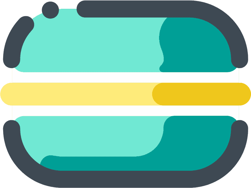 Elegant Macaron Box Delight PNG