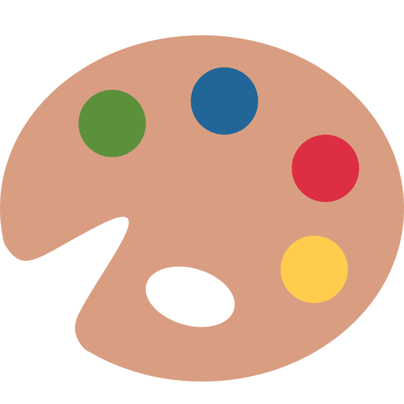Vibrant Artist's Color Palette PNG
