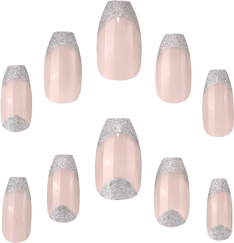 Glamorous Glitter Manicure Kit for Stunning Nails PNG