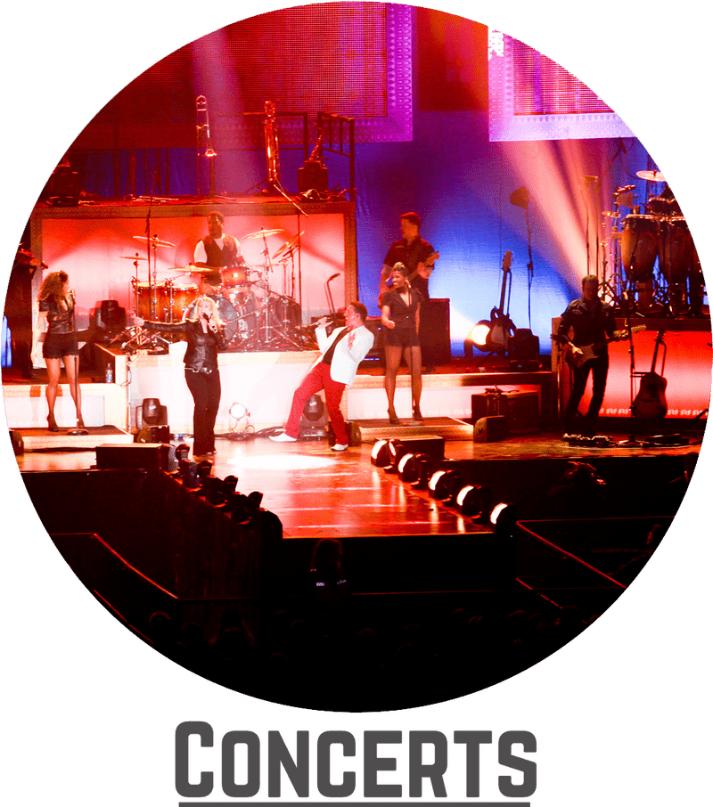 Vibrant Night of Concerts and Performances PNG